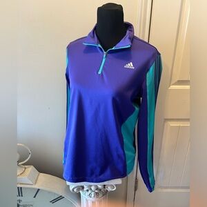 Adidas Climalite Track Jacket Med purple aqua #2👠